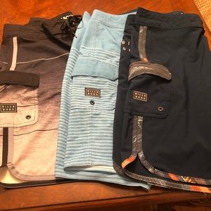 3 pairs Billabong Board Shorts
